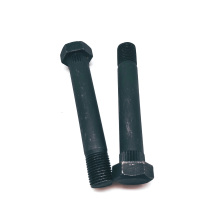 Carbon steel hex head ribbed neck bolt